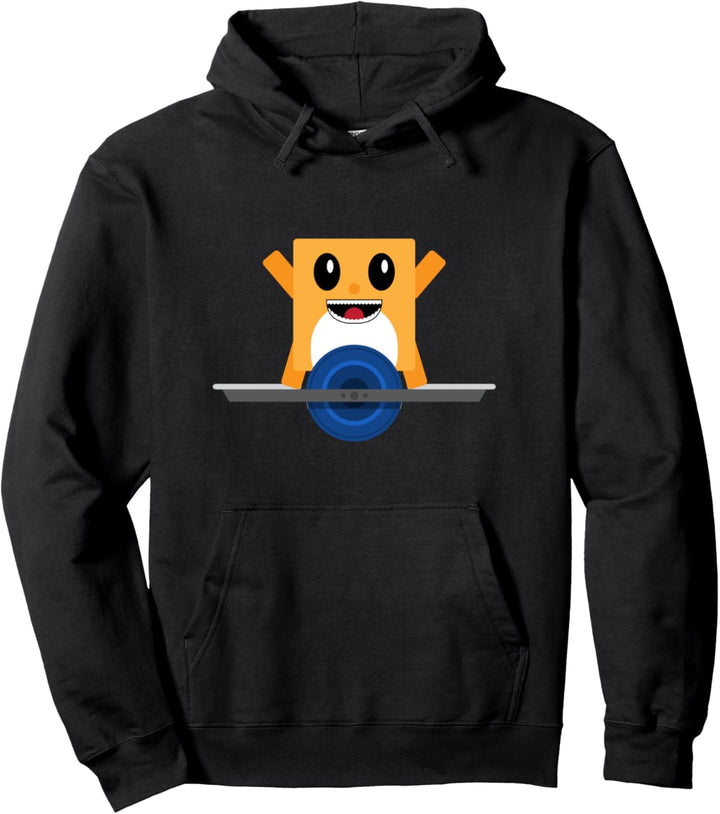 Electric Skateboard Skateboarding One Wheel Rider Pullover Hoodie