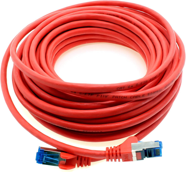 1aTTack.de Patchkabel – 10X 5m Ethernet, Netzwerk, Lan Kabel CAT6a (für Gigabit Netzwerke, Router, S