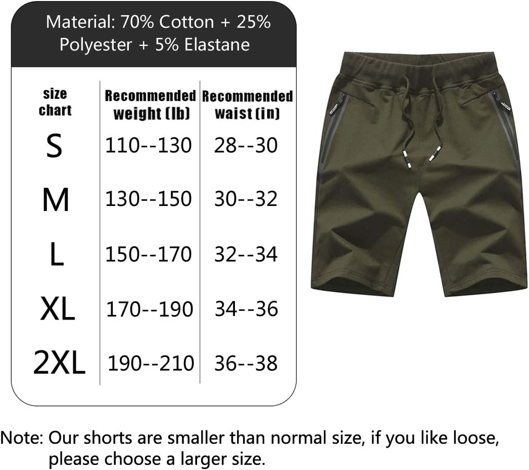 Tansozer Kurze Hosen Herren Shorts Mit Taschen L Armeegrün 01, L Armeegr&amp;