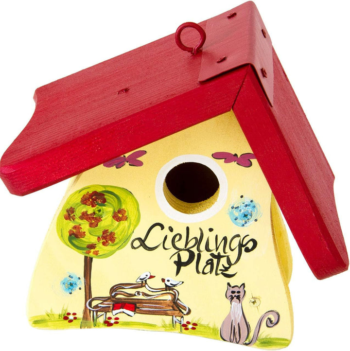 Niststübchen Lieblingsplatz, gelb hellgelb, hellgelb