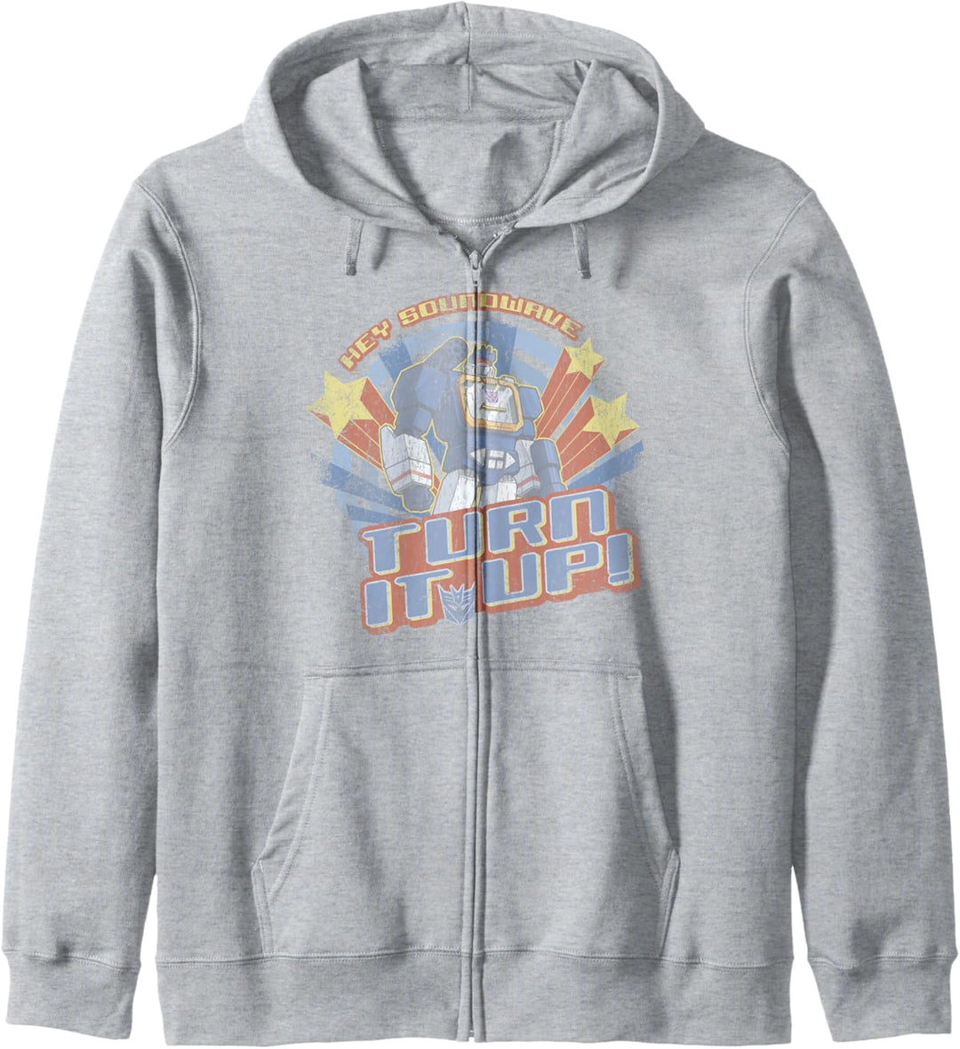 Transformers Hey Soundwave Turn It Up Classic Retro Logo Kapuzenjacke