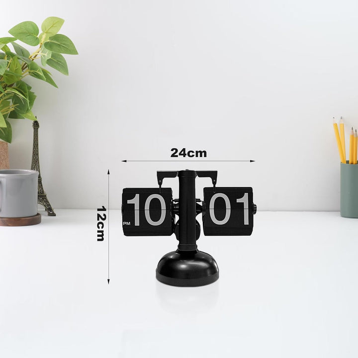 Retro Vintage Design Auto Flip Clock Desk Clock,Flip Desk Clock, Retro Digital Flip Down Clock, Mute