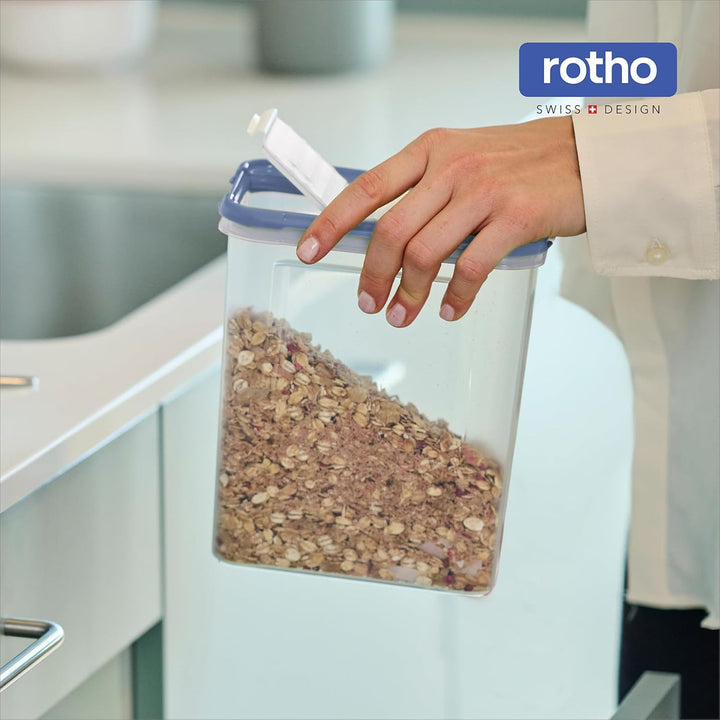 Rotho DOMINO 24-Set Vorratsdosen, Streu- &amp; Schüttdose mit dicht schliessendem Deckel, spülmaschineng