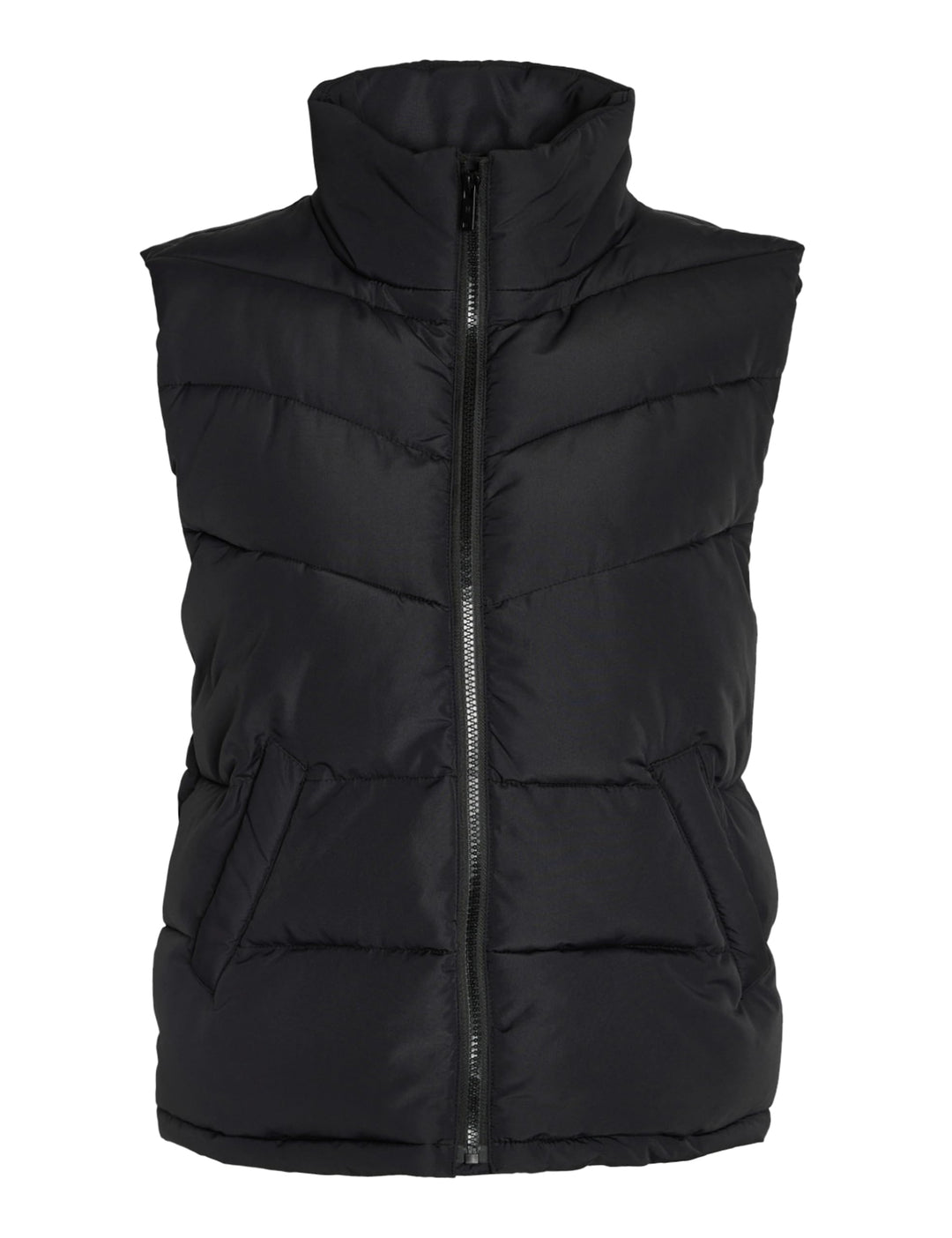 Noisy may Damen Nmdalcon S/L Short Vest Noos Steppweste S Schwarz / Weiss, S Schwarz / Weiss