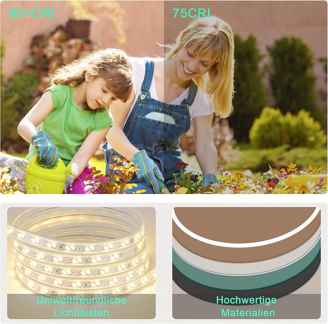 AI-LIGHTING Badspiegel Rund mit Beleuchtung 50 cm Led Badezimmerspiegel mit Beleuchtung Antibeschlag