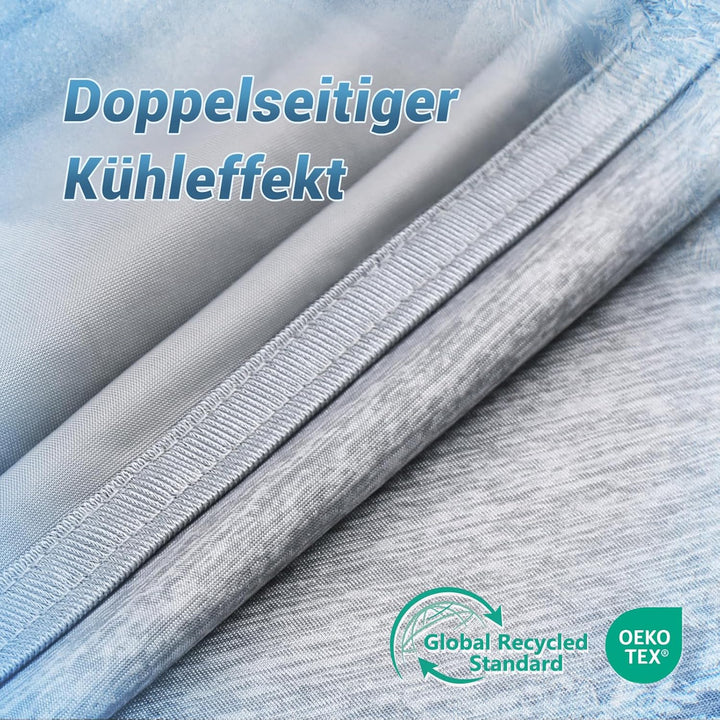 Elegear Kühldecke 200 x 220cm, Japanische Arc-Chill 3.0 Q-Max>0,5 Kühlfasern Selbstkühlende Sommerde