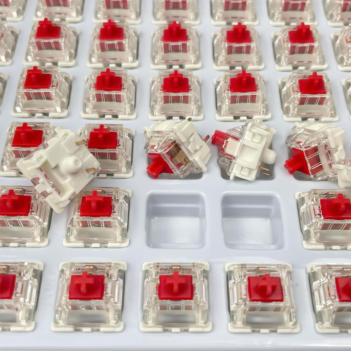 kutethy Gateron G Red Pro 3.0 Switches Pre-lubed 3pin RGB SMD Linear für Gaming Mechanische Tastatur