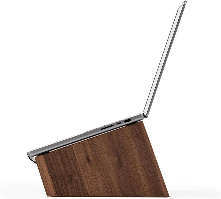 Oakywood - Laptop Ständer Holz - Notebook Stand - für Laptops 15-16", Hand Made, mit Metall Halterun