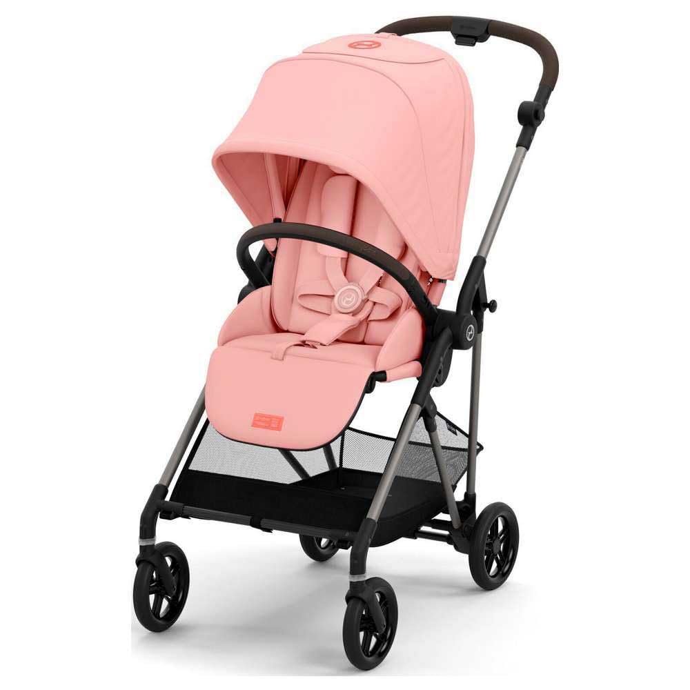 Poussette Citadine Ultra Légère Melio 3 - Taupe / Hibiscus Red