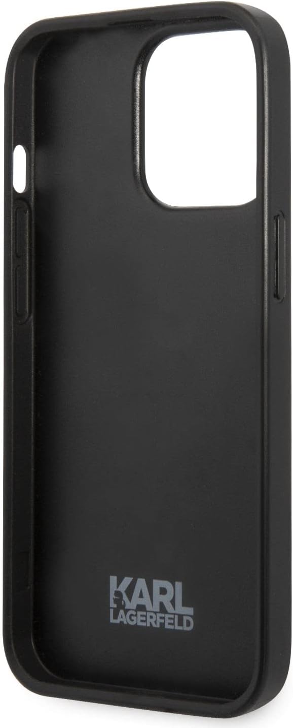 Karl Lagerfeld Iconic Karl Flower - iPhone 13 Pro Hülle (Grau)