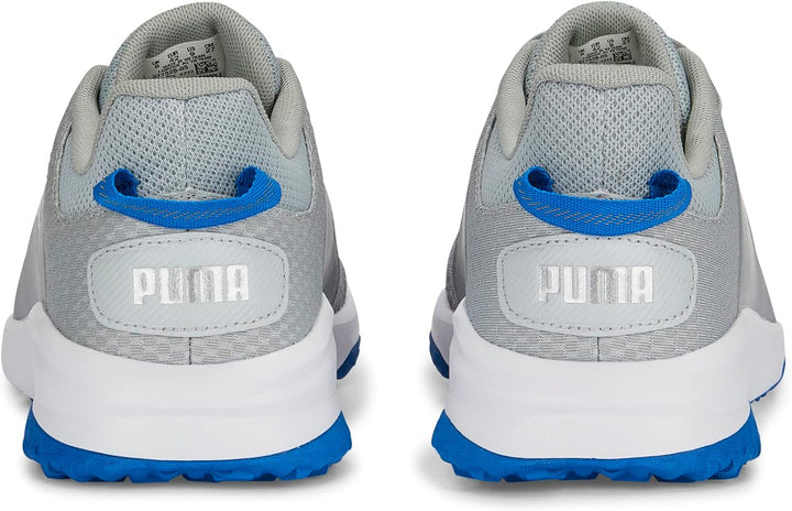 PUMA Herren Fusion Grip Extra Breit Golfschuh 40 EU Weit Flat Light Gray Puma Silverpuma Team Royal,