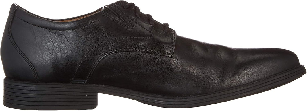 Clarks Herren Whiddon Step Slipper 41 EU Weit Black Leather, 41 EU Weit Black Leather