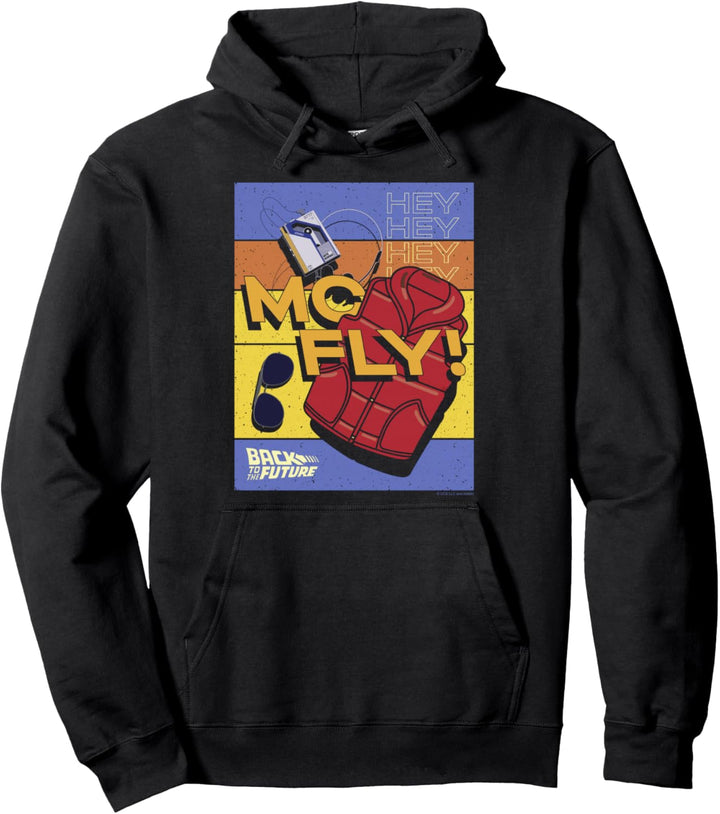 Back To The Future 35th Anniversary McFly Item Poster Pullover Hoodie