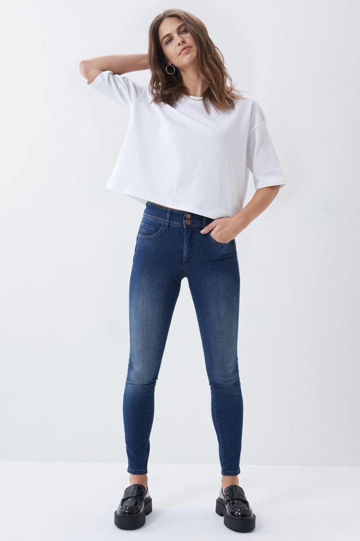 Salsa Jeans Push In Secret, Skinny, dunkel 27 Blau, 27 Blau