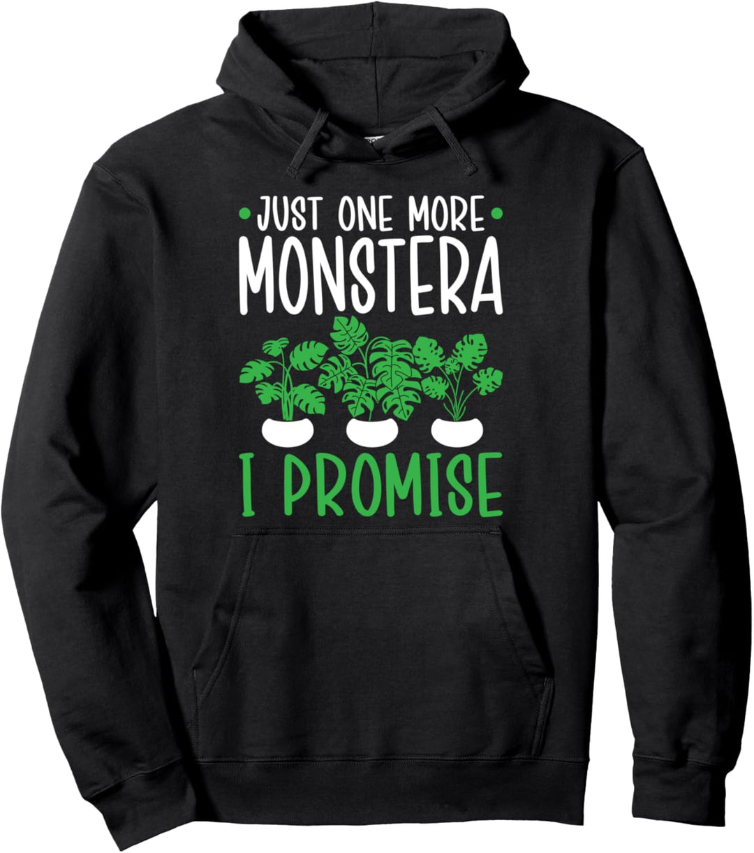 Monstera Nur noch ein Pflanzenblatt mit tropischen Blättern Pullover Hoodie