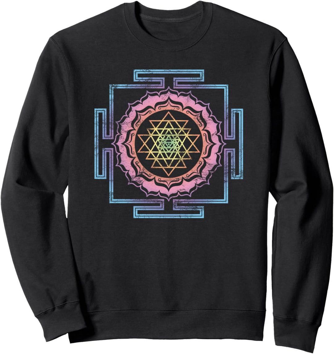 Shri Yantra Lotus Buddhismus Meditation Herz Chakra Yoga Om Sweatshirt