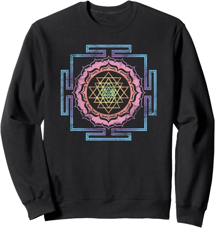 Shri Yantra Lotus Buddhismus Meditation Herz Chakra Yoga Om Sweatshirt