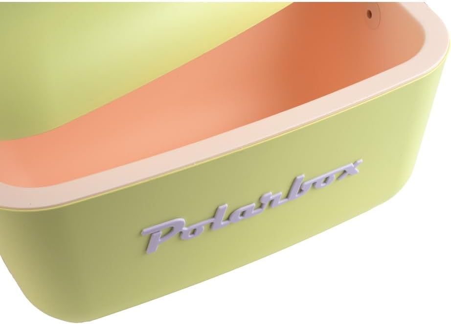 Kreher® Kühlbox Passive Kühlbox Kühltaschen Polar in Retro Vintage Design aus Kunststoff mit polysty