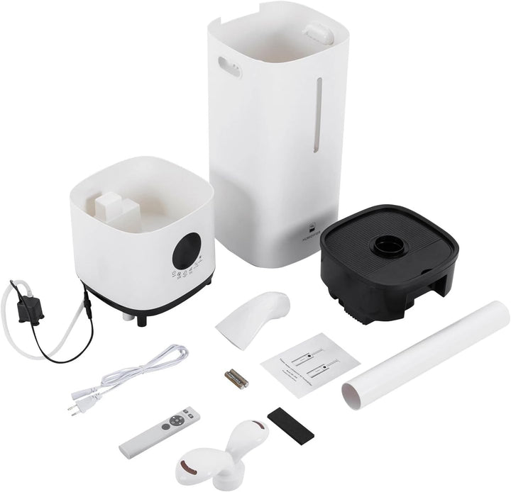 16L Obere Füllung Luftbefeuchter 56W Geräuscharm Raumbefeuchter mit LED-Anzeige und Zeitmesser 600ml