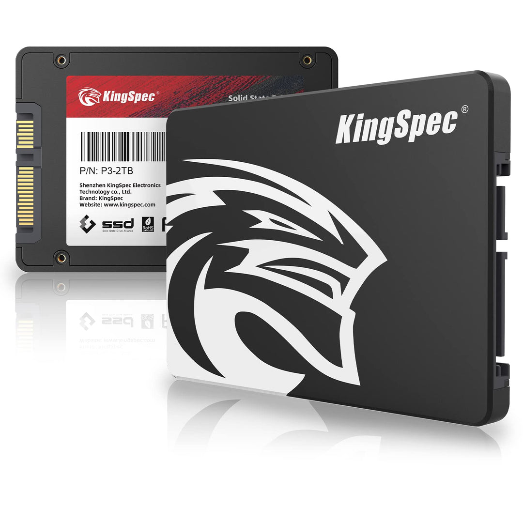 KingSpec 2TB 2.5" SATA SSD, SATA 3 SSD Festplatte Interni 3D NAND Flash, 2 5 Zoll ssd kompatibel mit