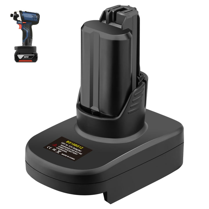 Adapter für Bosch 18v auf 12v Professional Akku, 18v zu 12v Step Down Converter für Bosch 18 Volt Ak