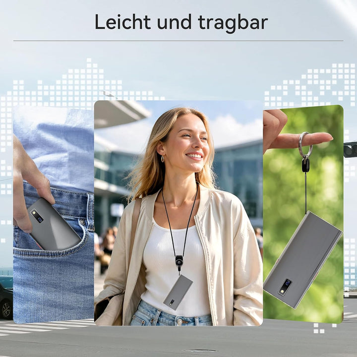 Sprachübersetzer Gerät,Übersetzungsgerät mit Sprachausgabe Translator,150 Sprachen AI Online Offline