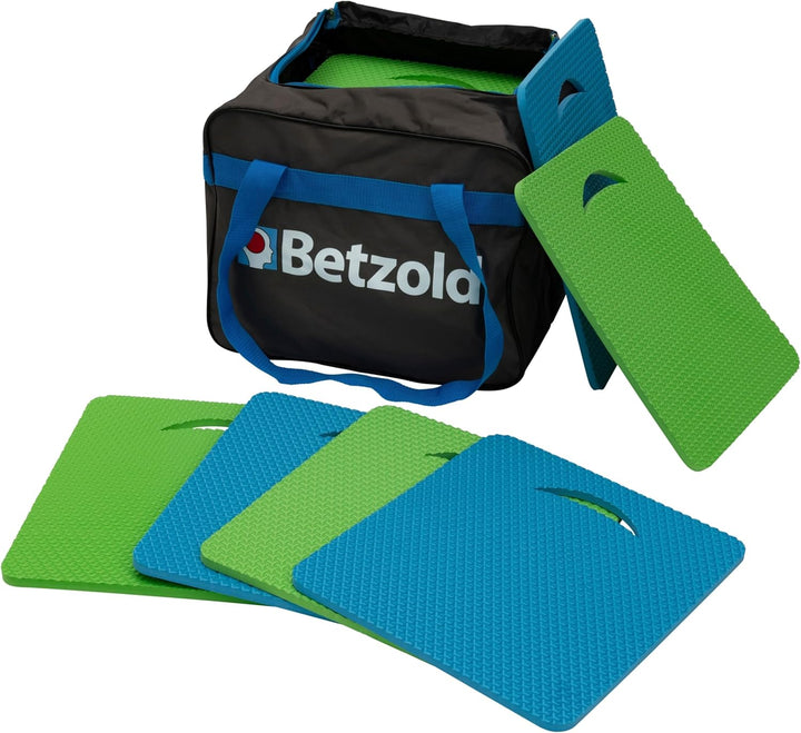 Betzold Sport 55585 - Sitzmatten-Set Kinder mit Tasche - 15 x grün 15 x
