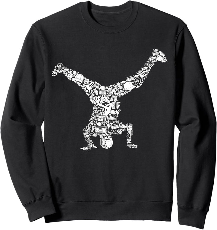 Breakdance Breakdancer Herren Kinder Jungen Sweatshirt