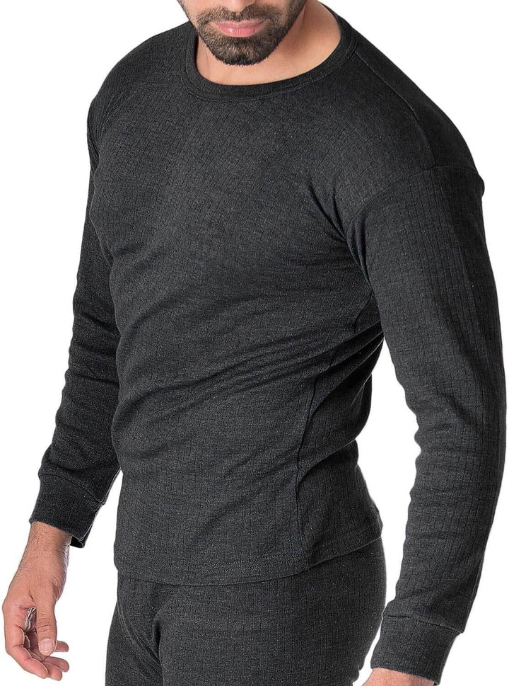 Black Snake® Thermounterhemd Thermounterwäsche Sport Unterhemden Herren 2 Stück Langarm XL Anthrazit