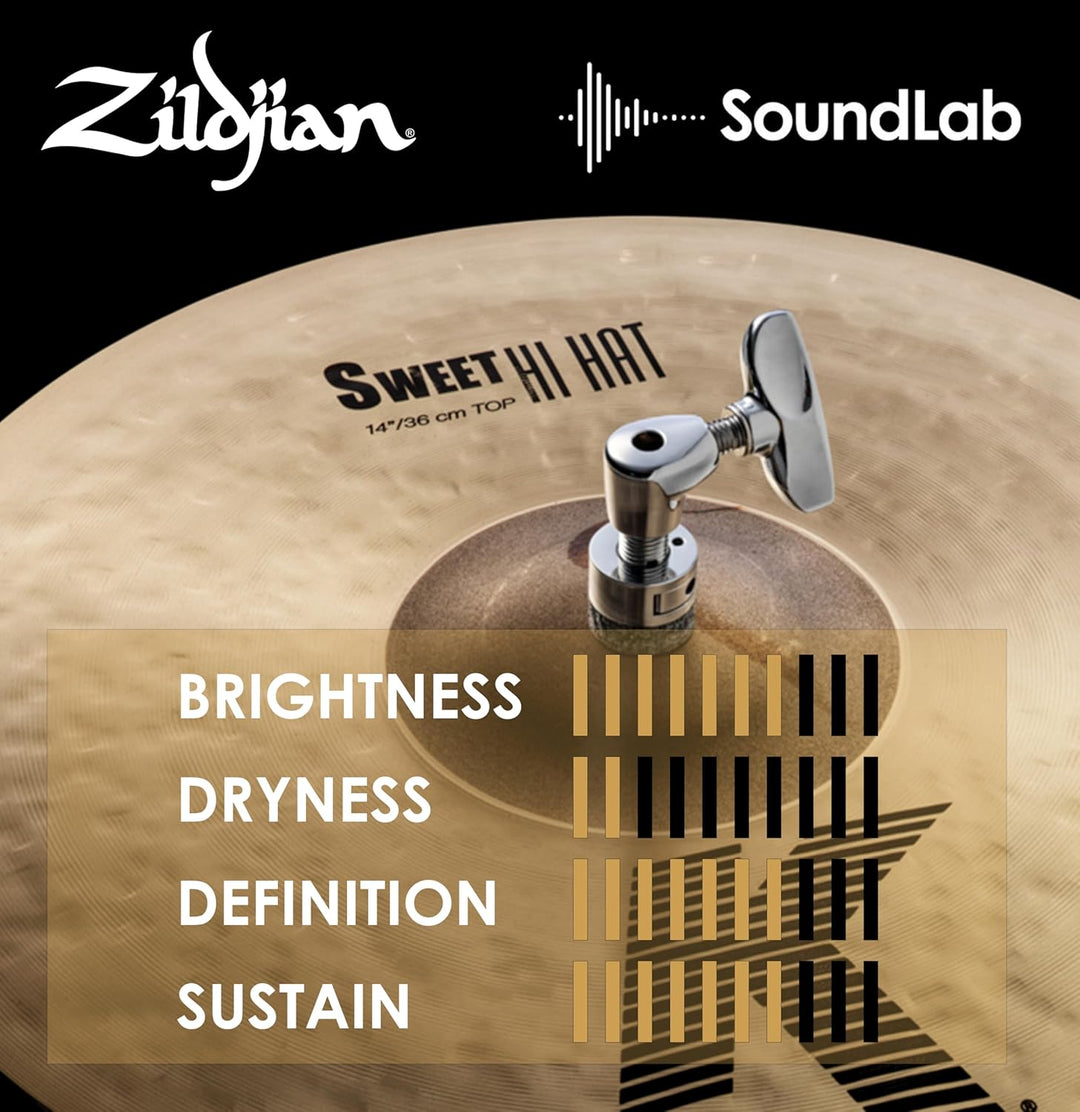 Zildjian K Custom Series - 14" Sweet Hi Hat Pair, 14"