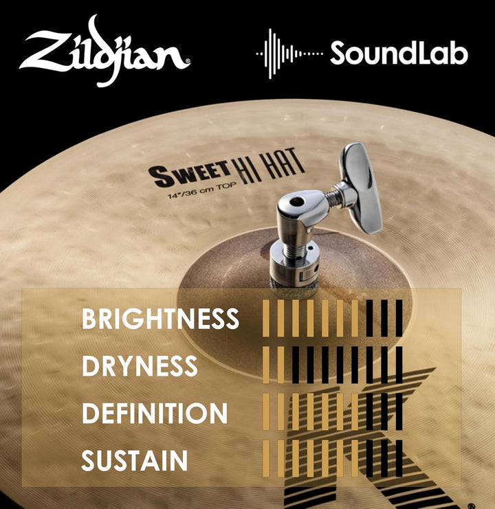 Zildjian K Custom Series - 14" Sweet Hi Hat Pair, 14"