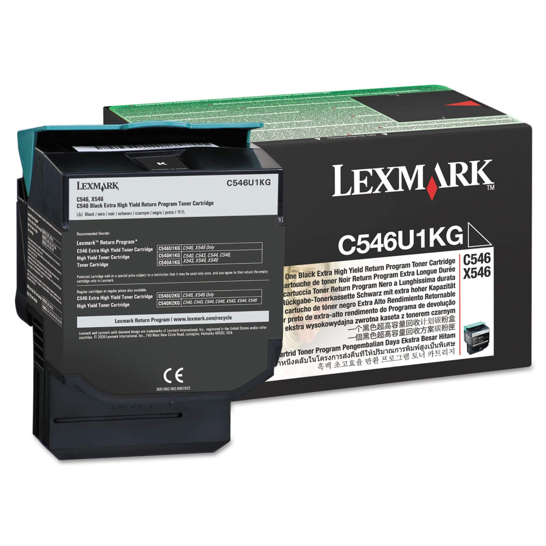 Lexmark Original C546U1KG / , Premium Drucker-Kartusche , Schwarz, 8000 Seiten