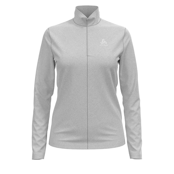 Odlo Damen Midlayer 1/2 Zip Roy Pullover L Odlo Silver Grey - White -