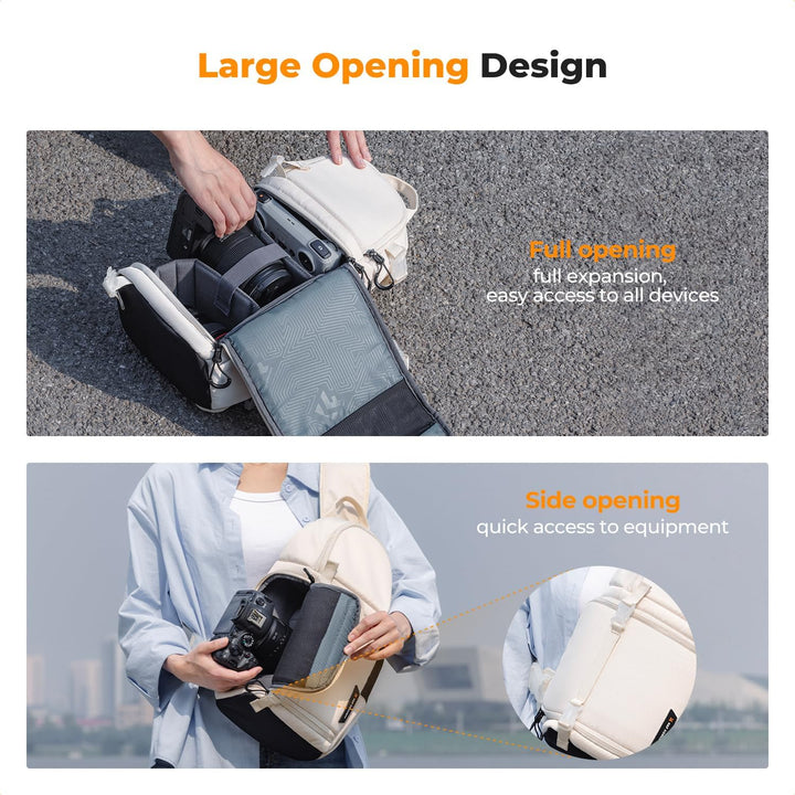 K&F CONCEPT Kamera-Umhängetasche, Wasserdichte Kameratasche, Fotografie tägliche Reise Camera Bag,Ta