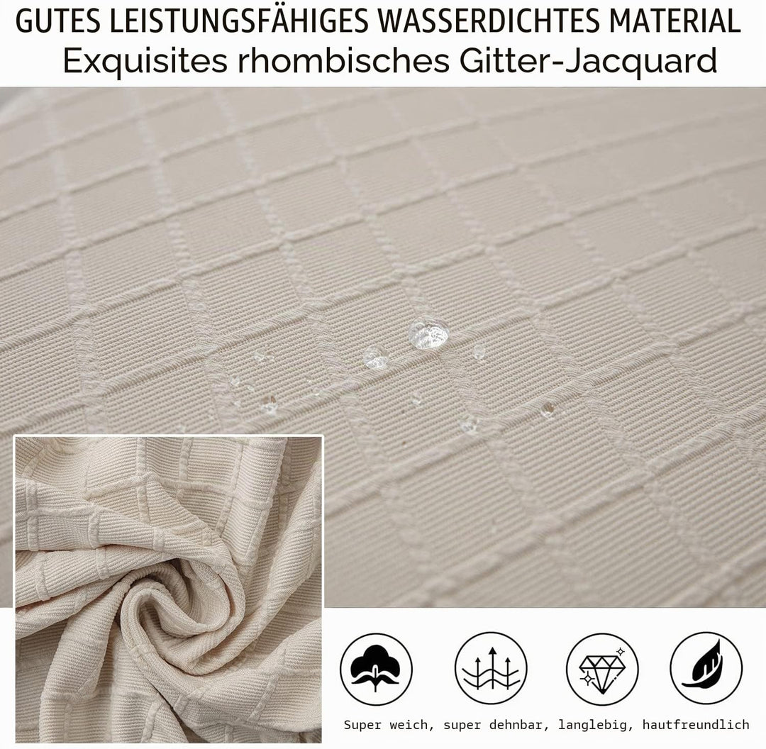 JUNZHE Muschelstuhlhussen Retro-Stuhlhussen Stretch Spandex Druck Lounge Eckstuhl Schutz für Esszimm