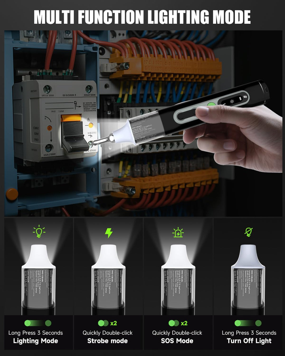 Elektrischer Schraubendreher, 36 in 1 Mini Electric Screwdriver set, Akku Schraubendreher set mit H4