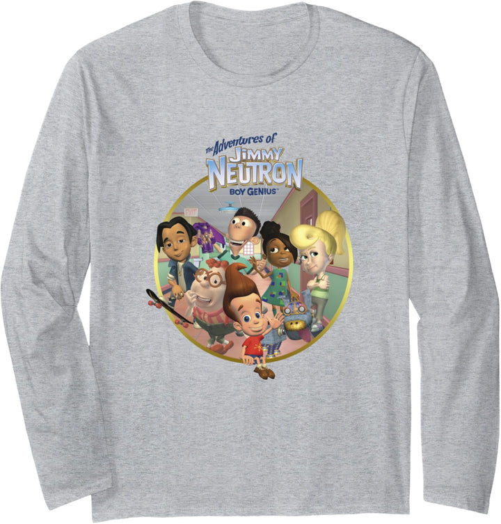 Jimmy Neutron Friends In The Hallway Langarmshirt