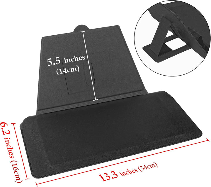 GEEKRIA Compact Keyboard Case, Vegan Leder Travel Case mit Phone und Tablet Halterung, Kompatibel mi