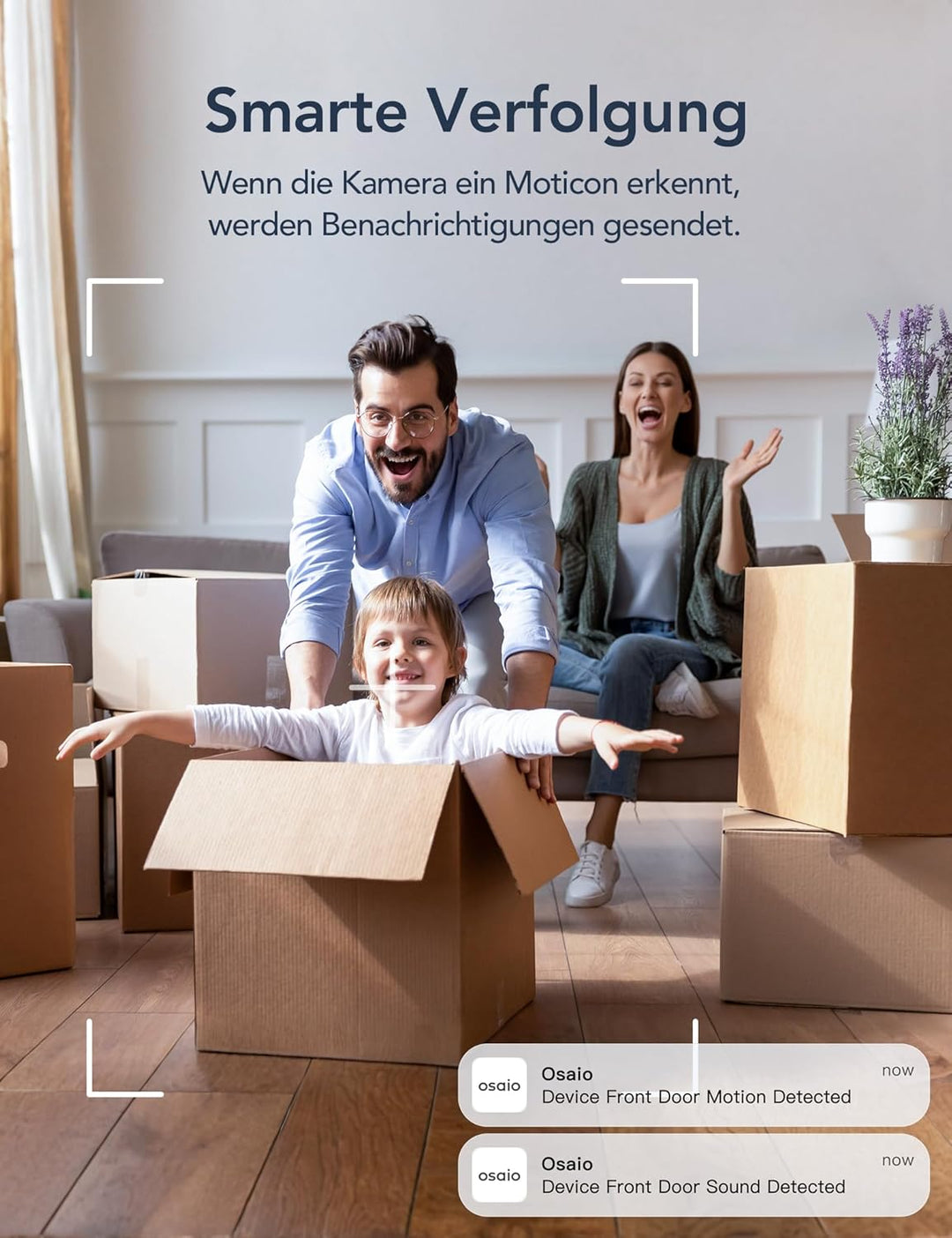 GNCC 2K Überwachungskamera Innen - 360° Kamera Überwachung Innen, WLAN Kamera Indoor mit Nachtsicht,