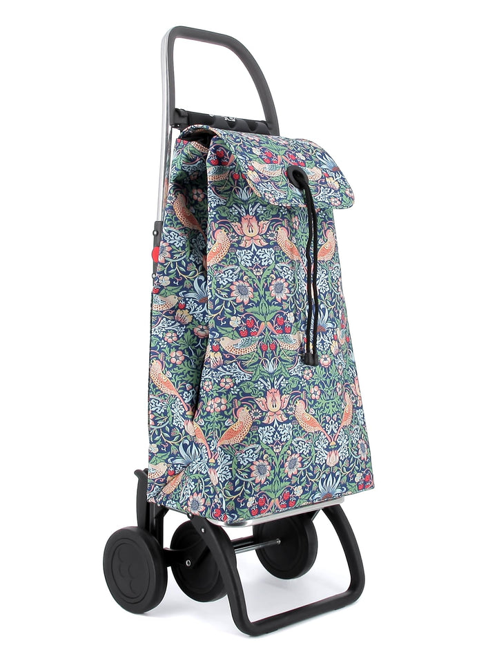 Klappbarer Einkaufstrolley Rolser I-Max William Morris 4 Räder - Birds 4 Räder Zusammenklappbar Bird