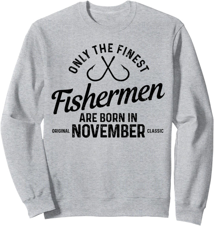 Angler Geburtstag Geschenk November Angeln Sweatshirt