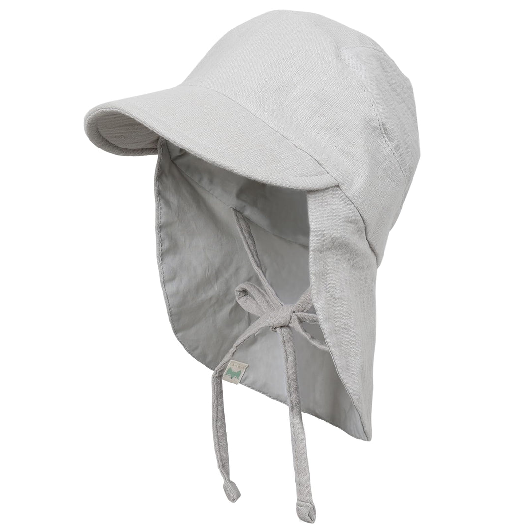 Musselin Schirmütze Sonnenhut mit Nacken- und Ohrenschutz UV-Schutz (UPF 50+) für Babys und Kinder -