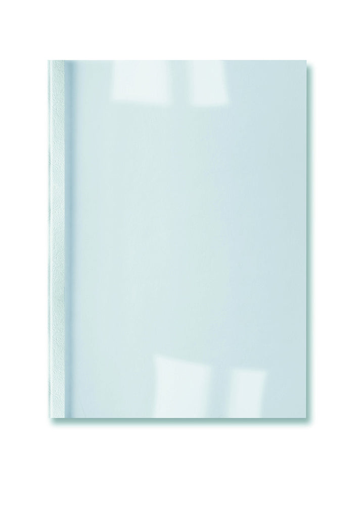 GBC IB370106 Thermobindemappe Thermabind Standard, Klarsichtfolie/Karton, 25 mm, 50 Stück, weiss, 25