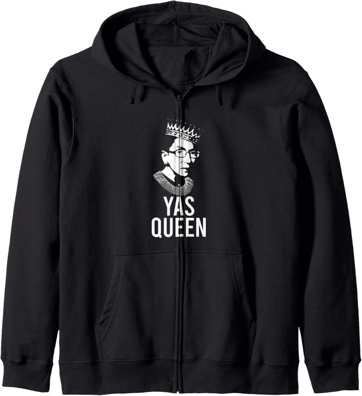 YAS QUEEN RUTH BADER GINSBURG RBG feministische Ikone Kapuzenjacke