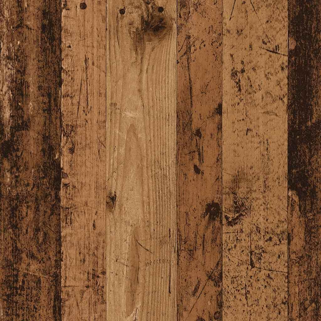 vidaXL Nachttisch Altholz-Optik 50x40x43,5 cm Holzwerkstoff, Schrank, Beistellschrank, Nachtkonsole,