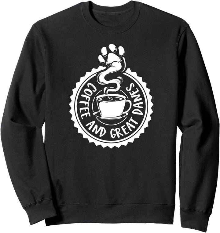 Kaffee und Deutsche Dogge Sweatshirt