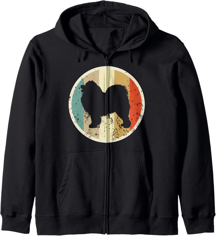 Retro Vintage Style Samojede Samojedenhund Samojedenspitz Kapuzenjacke