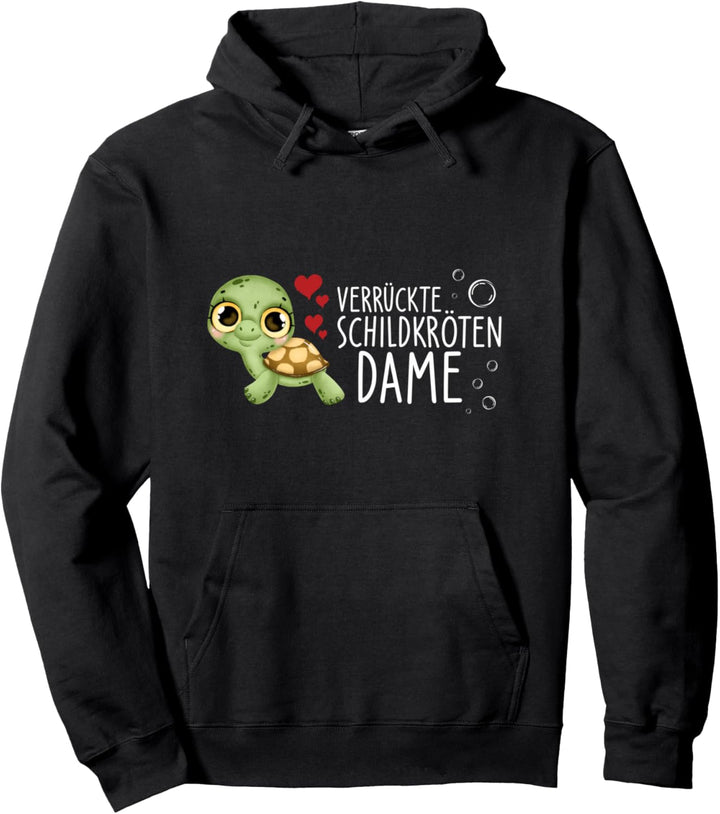 Verrückte Schildkröten Dame Schildkröte Pullover Hoodie