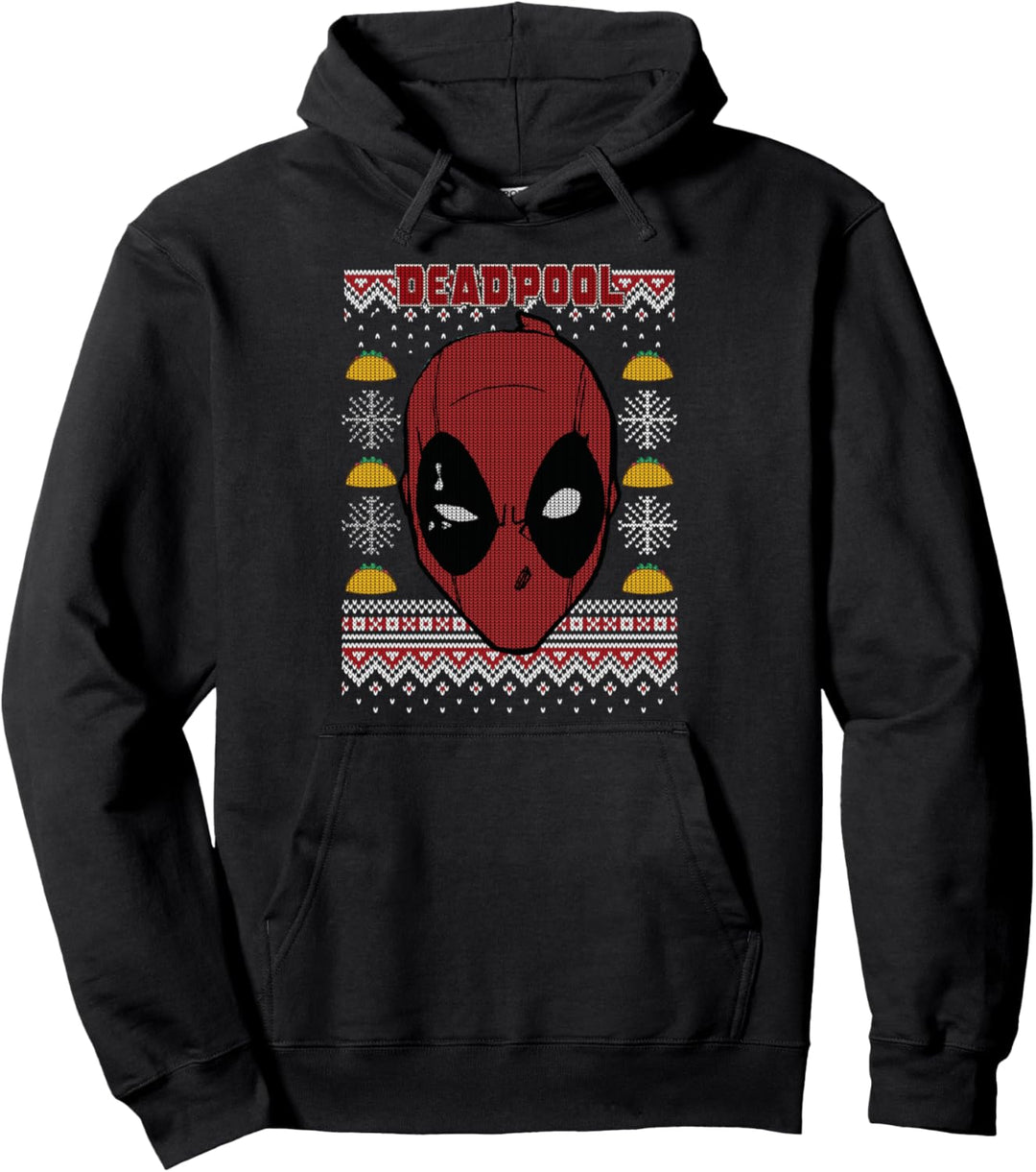 Marvel Deadpool Weihnachten Ugly Sweater Style Pullover Hoodie