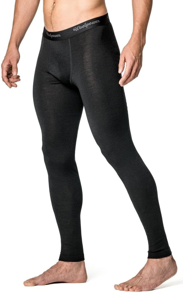 Woolpower Lite Long Johns Pant Men - Merino Funktionsunterwäsche XL Schwarz, XL Schwarz